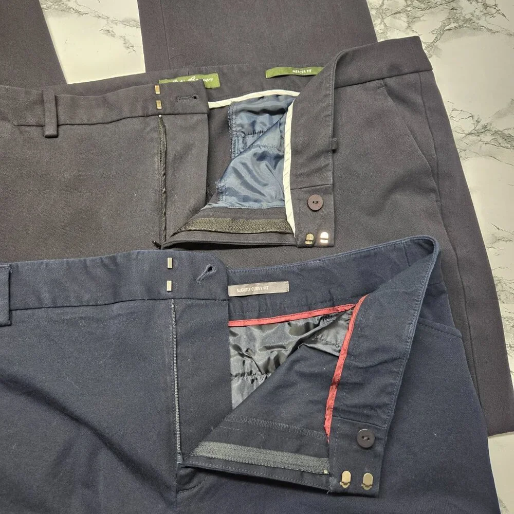 Eddie Bauer Woman's Navy Dark Blue Business Casual Office Workwear Dress Pants